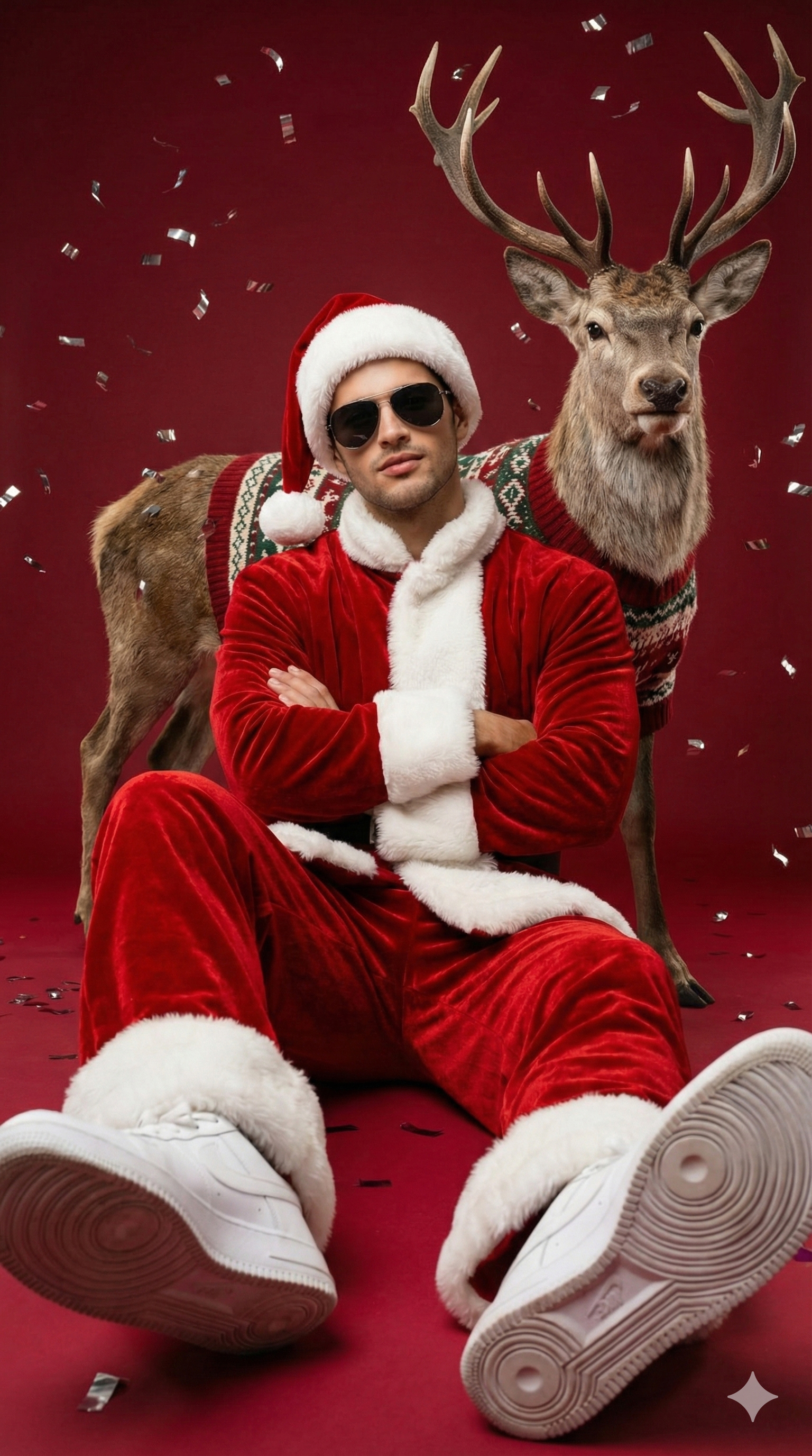 Modern Santa Studio Portrait