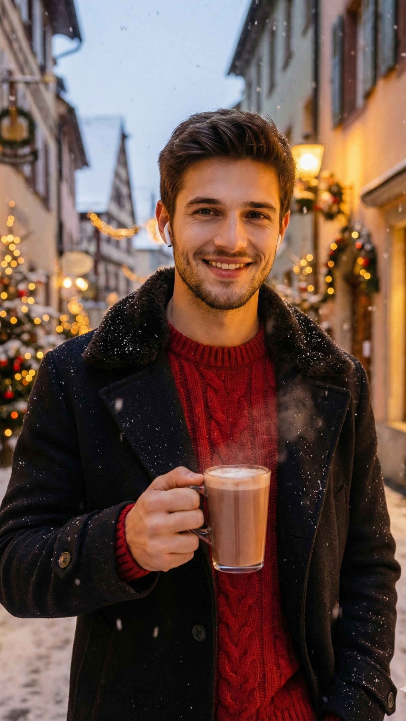 Snowy Village Portrait